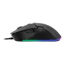 Mouse Gamer Monster Storm Rgb 6 Botones 8000 Dpi 1.5m Color Negro