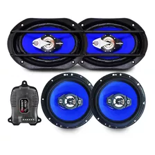 Kit Orion 220w Alto Falante 6+6x9 Pol + Modulo 100w Rms