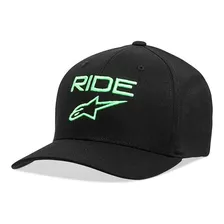 Boné Alpinestars Ride 2.0 Flex Fit Preto Verde