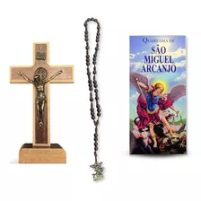 Kit Rosário Da Quaresma De São Miguel Arcanjo Com Crucifixo