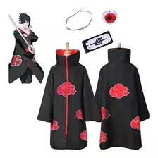 Kit De 4 Capa Naruto Akatsuki+anel+faixa De Cabeça + Colar