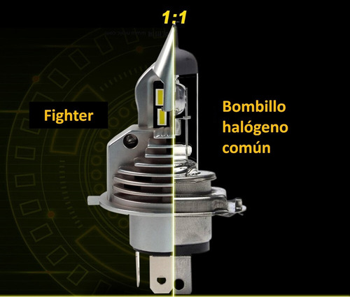 Set (x2) Bombillos Led Fighter H4 (tipo Avion) Foto 10