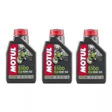 Kit Óleo Lubrificante Motul 5100 4t 10w50 C/ 3 Litros Ofert