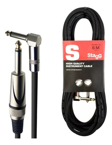 Cable Stagg Plug Recto A Plug Angular 6 Metros