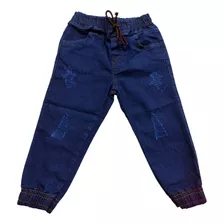 Calças Jeans Jogger Infantil Menino 1 A 3 Anos