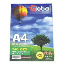 Resma Papel A4 Glossy Fotografico C/ Brillo 140 Gr 200 Hojas