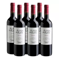 Vino Altos Del Plata Malbec 750ml. Bodega Terrazas Caja X 6 Botellas