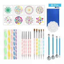 32pcs Herramientas Para Pintar Mandalas Las Rocas