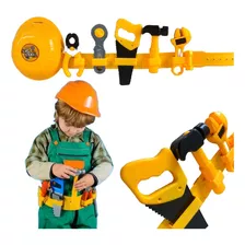 Kit Acessórios Fantasia Infantil Menino Construtor Ferrament