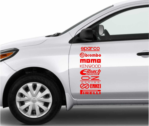 Kit Stickers Calcas Lateral Logos Marcas Carros  Foto 3