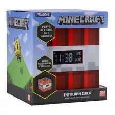 Minecraft Tnt - Despertador Oficial Con Luz Y Sonido