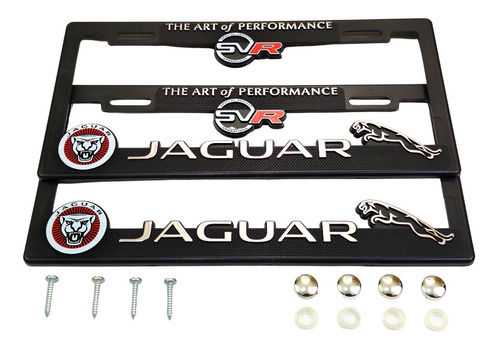 Porta Placas Jaguar Cubre Pijas Kit Automovil Foto 3