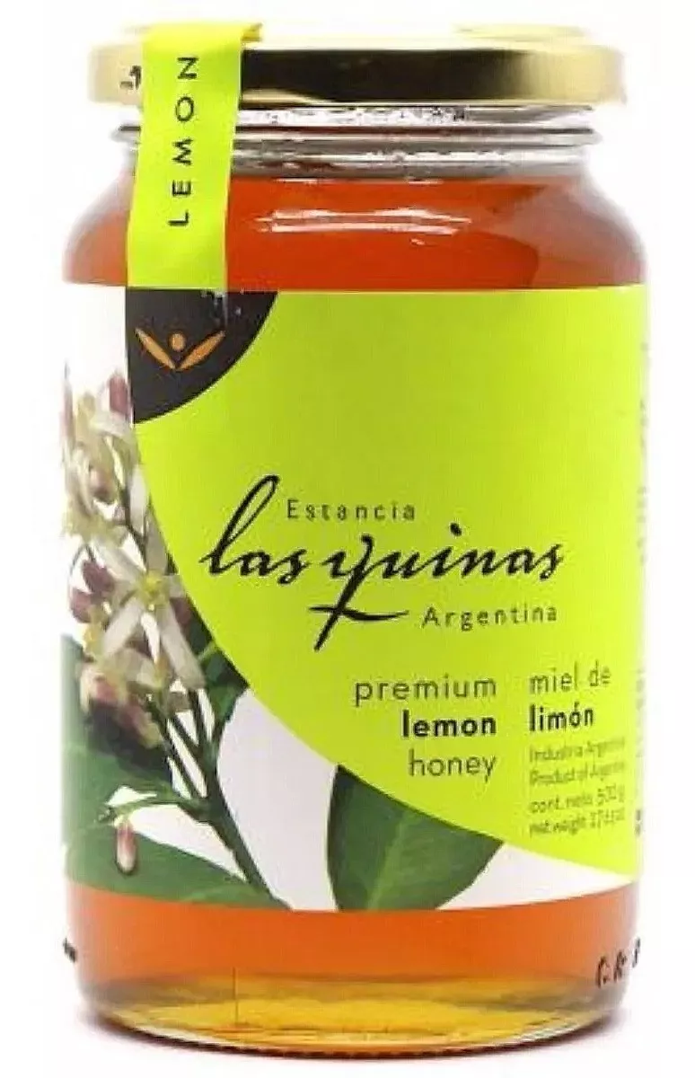 Miel Monofloral Limon Las Quinas, 100% Pura, Sin Tacc, 500g