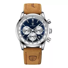 Reloj Con Correa De Cuero Poedagar 921 Para Hombre