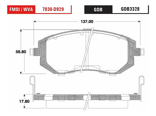 Balatas Bajos Metales Del P/ Subaru Legacy H6 3.0l 08/09 Trw Foto 2