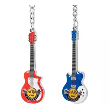 Hard Rock Cafe® Guitarra 3d Llavero Fino Esmaltado Souvenir