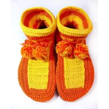 Botas Tejidas Al Crochet Del 34 Al 40 Todos Los Colores!!!