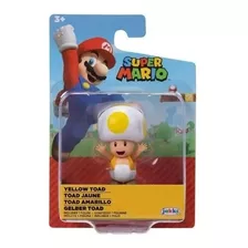 Super Mario - Yellow Toad Boneco 2.5 Polegadas Colecionável 