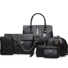 Set 6 Bolsas Retro Clásica Dama Mujer Casual Hombro Moderna