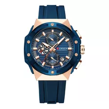 Reloj De Silicona Luminoso Curren 8462 Con Código De Tempori