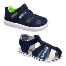 Kit 2 Pares Tênis Sandalia Infantil Masculino Sandália Bebê