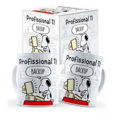 Caneca Snoopy Profissões Divertida - Caixa Personalizada