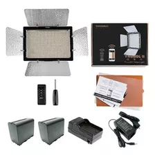 Iluminador Led Yongnuo Yn600l Ii + 2 Bat F970 + Carr + Fonte