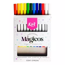 Marcadores Magicos Kiut X12 Unidades Colores Lindos