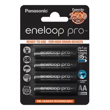 Pilhas Eneloop Panasonic Pro Aa 2550mah Cartela Com 4 Uni