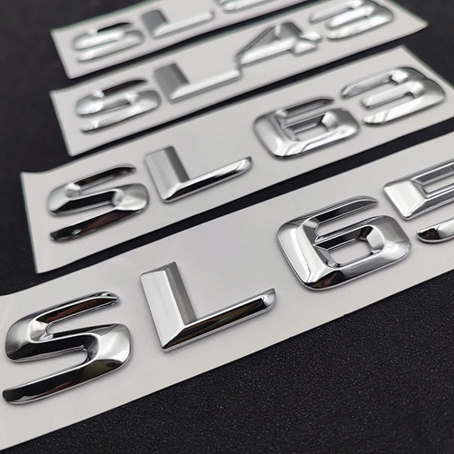 Abs Letras Insignia Del Coche Sl43 Para Compatible Con Foto 7