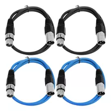 Paquete Saxlx24 De 2 Cables De Parche Xlr Macho Xlr Hem...