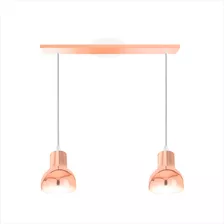 Colgante Techo 2 Luces Campana Moderna Lampara Deco Apto E27