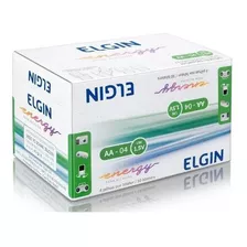 Caixa Pilha Alcalina Aa Elgin 82153 C/10 Blisters C/4 Pilhas