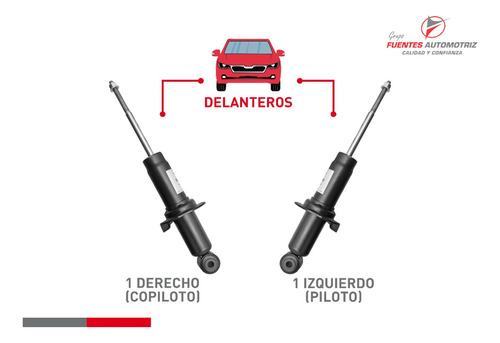 Jgo 2 Amortiguadores Delantero Nissan Frontier 2017 2018 Gas Foto 2