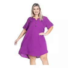 Vestido Chemise Plus Size Festa Casual G1 G2 G3 G4