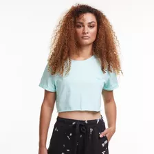 Camiseta Cropped Brohood Oversized Malha Verde