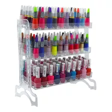 Display Organizador De Esmaltes Acrilico -p/150 Esmaltes Cor Transparente