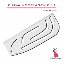 Curva C12 Modelagem Régua Alfaiate Corte Costura 1050 Fenix