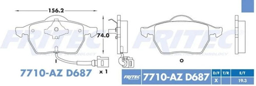 Balata Del Audi A4 2.8 2000 2001 Foto 2