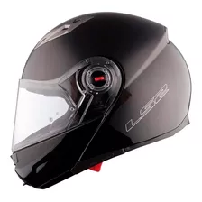 Casco Para Moto Rebatible Ls2 Easy Ff370 Gloss Black Talle S 