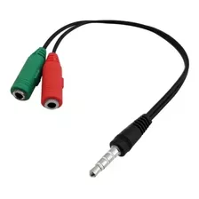 Cable Splitter Adaptador Audio 3,5mm Mic Auricular Pc Ps4