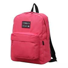 Mochila Para Laptop Dama Casual Escolar Wilys 16.6 Rosa