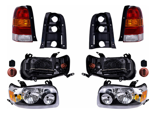 Set Calaveras + Faros Depo Ford Escape 2005-2007 Foto 2