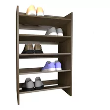 Mueble Organizador Zapatero Botinero 10 Pares Melamina Color Nogal