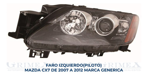 Faro Mazda Cx7 2007-07-2008-2009-2010-2011-2012-12 Ore Foto 2