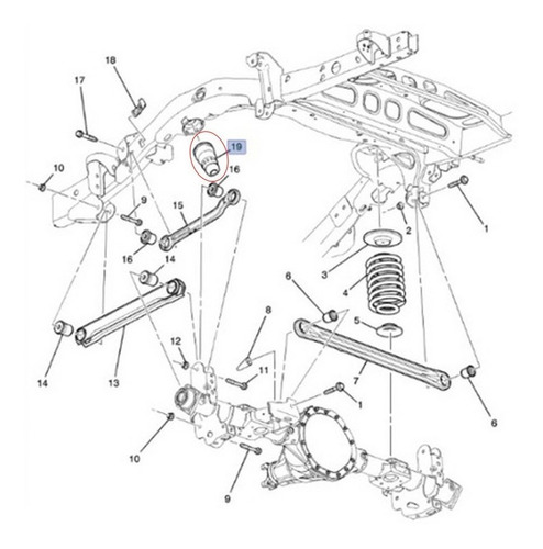 Goma Rebote Susp Trasera Gmc Yukon Xl 1500 5.3l V8 2013 Foto 7