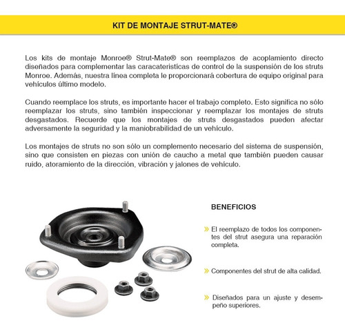 4 Bases De Amortiguador Monroe Jeep Patriot 2010 2011 2012 Foto 7