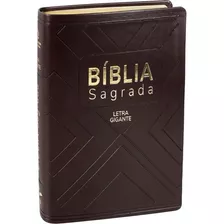 Bíblia Sagrada Letra Gigante Nova Almeida Atualizada Naa Luxo Sem Índice Sbb Linguagem Fácil