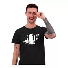 Camisetas Estampado Teclado De Piano Para Hombre Elegantes