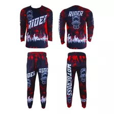 Uniforme Enduro Jersey+pantalón Jogger Moto Mtb Downhill Bmx